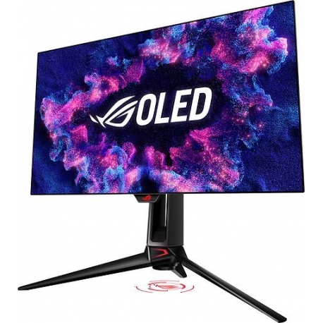 ASUS ROG Swift OLED PG27AQDP - OLED monitor - gaming - 27" (26.5" viewable) - 2560 x 1440 QHD @ 480 Hz - 1300 cd / m² - 1500000:1 - DisplayHDR 400 True Black - 0.03 ms - 2xHDMI, DisplayPort - black - 1