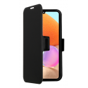 Screenor Clever - Flip cover for mobile phone - eco-leather, thermoplastic polyurethane (TPU) - black - for Samsung Galaxy A36, A56
