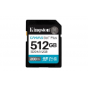Kingston Canvas Go! Plus - Flash memory card - 512 GB - Video Class V30 / UHS-I U3 / Class10 - SDXC UHS-I