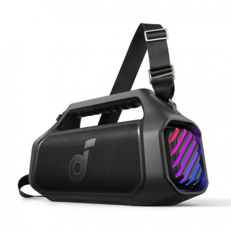 Soundcore Boom 2 Plus - Speaker - for portable use - wireless - Bluetooth - App-controlled - 100 Watt - 2-way - phantom black - 0