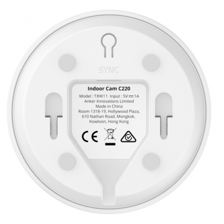 Eufy Indoor Cam C220 - Network surveillance camera - pan / tilt - indoor - colour (Day&Night) - 2K - audio - wireless - Wi-Fi - 7