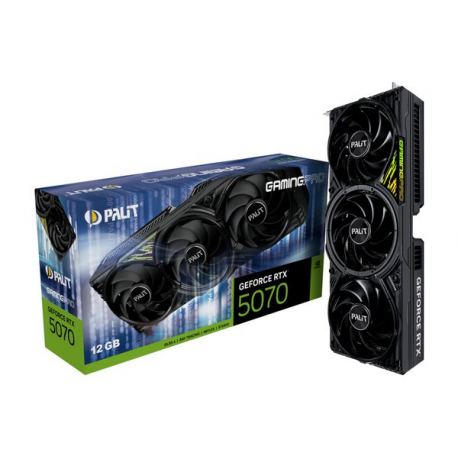Palit GeForce RTX 5070 GamingPro - Graphics card - GeForce RTX 5070 - 12 GB GDDR7 - PCI Express 5.0 - 3 x DisplayPort, HDMI - 10