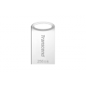 Transcend JetFlash 710 - USB flash drive - 256 GB - USB 3.1 Gen 1 - silver