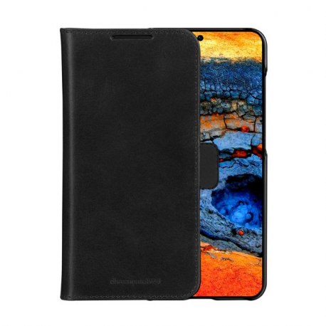 dbramante1928 Lynge - Flip cover for mobile phone - full-grain leather - black - for Samsung Galaxy S25 - 0