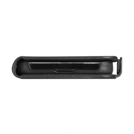 dbramante1928 Lynge - Flip cover for mobile phone - full-grain leather - black - for Samsung Galaxy S25 - 3