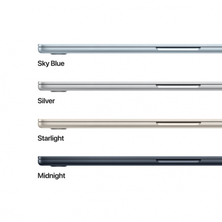 Apple MacBook Air - M4 - Apple M4 10-core - 16 GB RAM - 512 GB SSD - 15.3" IPS 2880 x 1864 (WQXGA+) - Wi-Fi 6E, Bluetooth - sky blue - kbd: Swedish / Finnish - 2