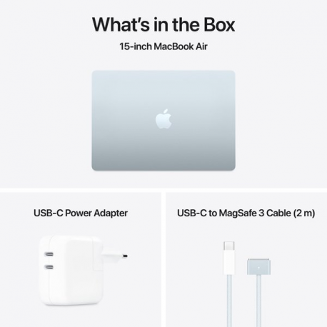 Apple MacBook Air - M4 - Apple M4 10-core - 16 GB RAM - 256 GB SSD - 15.3" IPS 2880 x 1864 (WQXGA+) - Wi-Fi 6E, Bluetooth - sky blue - kbd: Swedish / Finnish - 10