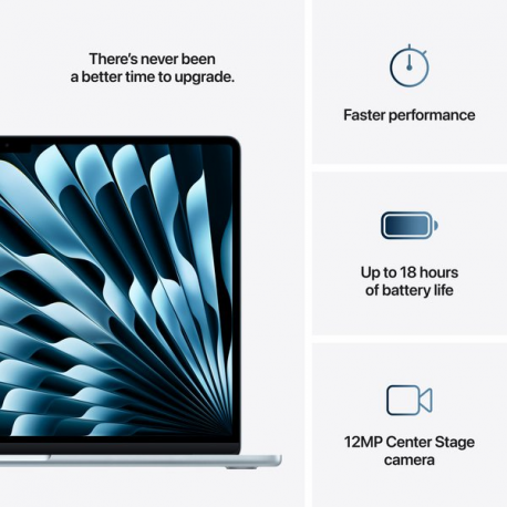 Apple MacBook Air - M4 - Apple M4 10-core - 24 GB RAM - 512 GB SSD - 15.3" IPS 2880 x 1864 (WQXGA+) - Wi-Fi 6E, Bluetooth - sky blue - kbd: Swedish / Finnish - 9
