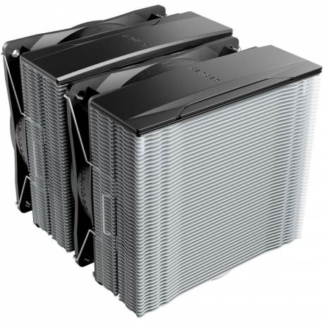 be quiet! Pure Rock Pro 3 - Processor cooler - (for: LGA1150, LGA1151, LGA1155, LGA1200, LGA1700, LGA1851, AM4, AM5) - copper base and nickel plated aluminium fins - 120 mm - silver - 1