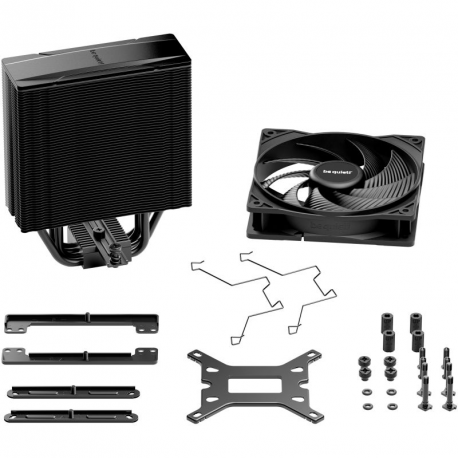 be quiet! Pure Rock 3 LX - Processor cooler - (for: LGA1150, LGA1151, LGA1155, LGA1200, LGA1700, LGA1851, AM4, AM5) - copper base with aluminium fins - 120 mm - black - 3
