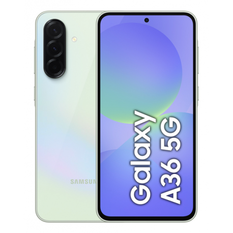 Samsung Galaxy A36 - 5G smartphone - dual-SIM - RAM 8 GB / Internal Memory 256 GB - OLED display - 6.7" - 2340 x 1080 pixels (120 Hz) - 3x rear cameras 50 MP, 8 MP, 5 MP - front camera 12 MP - awesome lime - 0