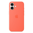 Apple - Back cover for mobile phone - MagSafe compatibility - silicone - tangerine - for iPhone 16