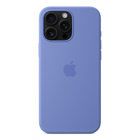 Apple - Back cover for mobile phone - MagSafe compatibility - silicone - periwinkle - for iPhone 16 Pro Max - 3