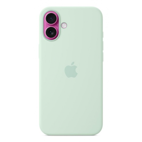 Apple - Back cover for mobile phone - MagSafe compatibility - silicone - aquamarine - for iPhone 16 Plus - 1