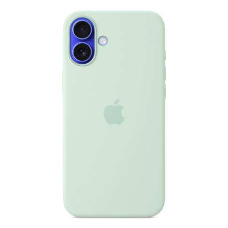 Apple - Back cover for mobile phone - MagSafe compatibility - silicone - aquamarine - for iPhone 16 Plus - 4