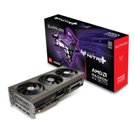 Sapphire NITRO+ Radeon RX 9070 - Graphics card - Radeon RX 9070 - 16 GB GDDR6 - PCIe 5.0 x16 - 2 x DisplayPort, 2 x HDMI - 6