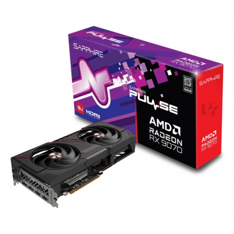 Sapphire Pulse Radeon RX 9070 - Graphics card - Radeon RX 9070 - 16 GB GDDR6 - PCIe 5.0 x16 - 2 x DisplayPort, 2 x HDMI - 3