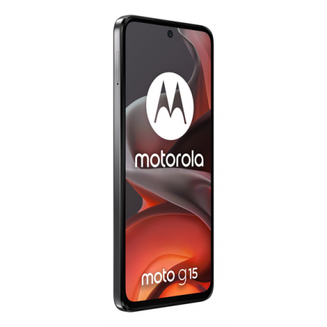 Motorola Moto G15 - 4G smartphone - dual-SIM - RAM 4 GB / Internal Memory 128 GB - microSD slot - LCD display - 6.72" - 2400 x 1080 pixels (60 Hz) - 2x rear cameras 50 MP, 5 MP - front camera 8 MP - gravity grey - 4