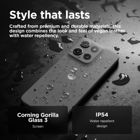 Motorola Moto G15 - 4G smartphone - dual-SIM - RAM 4 GB / Internal Memory 128 GB - microSD slot - LCD display - 6.72" - 2400 x 1080 pixels (60 Hz) - 2x rear cameras 50 MP, 5 MP - front camera 8 MP - gravity grey - 8