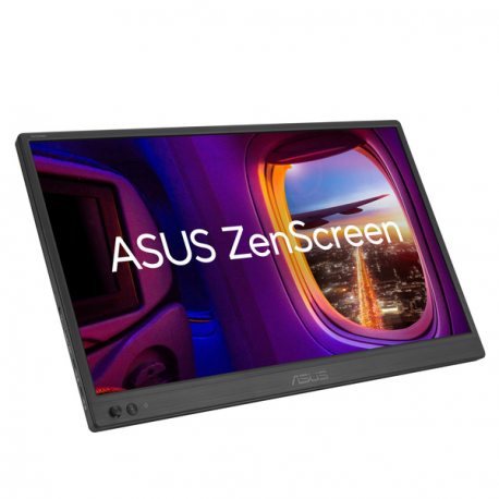 ASUS ZenScreen MB169CK - LED monitor - 16" (15.6" viewable) - portable - 1920 x 1080 Full HD (1080p) @ 60 Hz - IPS - 250 cd/m² - 800:01:00 - 5 ms - Mini HDMI, 2xUSB-C - black - 5