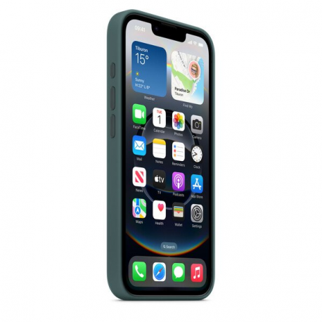 Apple - Back cover for mobile phone - silicone - lake green - for iPhone 16e - 2