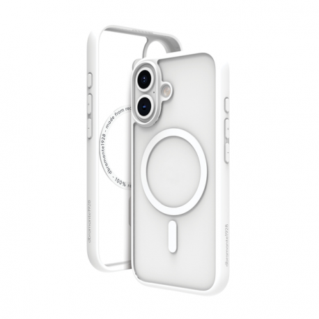 dbramante1928 Grenen - Back cover for mobile phone - MagSafe compatibility - plastic - white - for Apple iPhone 16 - 0