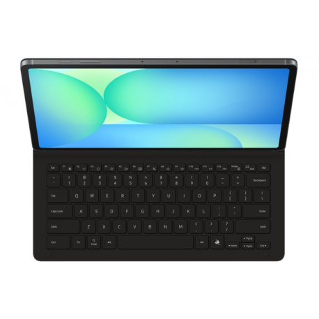 Samsung EF-DX620 - Keyboard and folio case (book cover) - slim, AI key - wireless - POGO pin, Bluetooth - black keyboard, black case - for Galaxy Tab S10 FE+ - 1