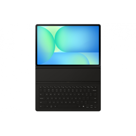 Samsung EF-DX620 - Keyboard and folio case (book cover) - slim, AI key - wireless - POGO pin, Bluetooth - black keyboard, black case - for Galaxy Tab S10 FE+ - 12