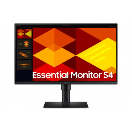 Samsung Essential S4 S24D402GAU - S40GD Series - LED monitor - 24" - 1920 x 1080 Full HD (1080p) @ 100 Hz - IPS - 250 cd/m² - 1000:1 - 5 ms - 2xHDMI, DisplayPort - black - 0