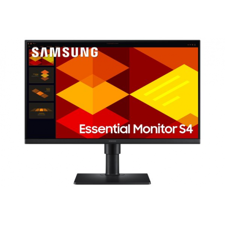 Samsung Essential S4 S24D402GAU - S40GD Series - LED monitor - 24" - 1920 x 1080 Full HD (1080p) @ 100 Hz - IPS - 250 cd/m² - 1000:1 - 5 ms - 2xHDMI, DisplayPort - black - 2