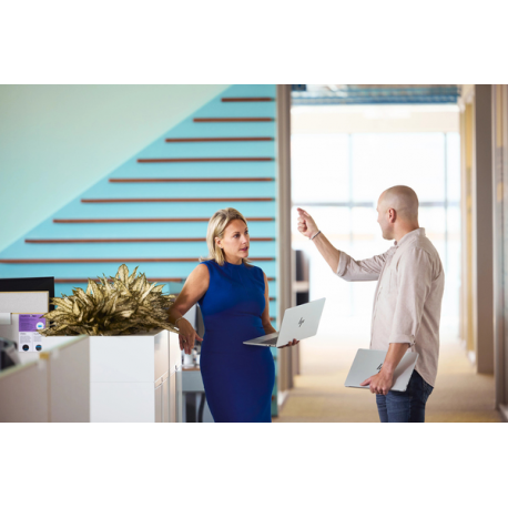 HP EliteBook X G1a Notebook Next Gen AI - 157-degree hinge design - AMD Ryzen AI 9 - HX 375  /  up to 5.1 GHz - Win 11 Pro - Radeon 890M - 64 GB RAM - 1 TB SSD NVMe, TLC - 14" OLED touchscreen 2880 x 1800 (2.8K) - Wi-Fi 7, Bluetooth, NFC - glacier silver - kbd: Pan Nordic - with HP 3 years Onsite with Predictive Detection Alerts and Travel for Notebook - 12