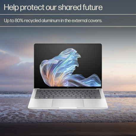 HP EliteBook X G1a Notebook Next Gen AI - 157-degree hinge design - AMD Ryzen AI 9 - HX 375  /  up to 5.1 GHz - Win 11 Pro - Radeon 890M - 64 GB RAM - 1 TB SSD NVMe, TLC - 14" OLED touchscreen 2880 x 1800 (2.8K) - Wi-Fi 7, Bluetooth, NFC - glacier silver - kbd: Pan Nordic - with HP 3 years Onsite with Predictive Detection Alerts and Travel for Notebook - 18