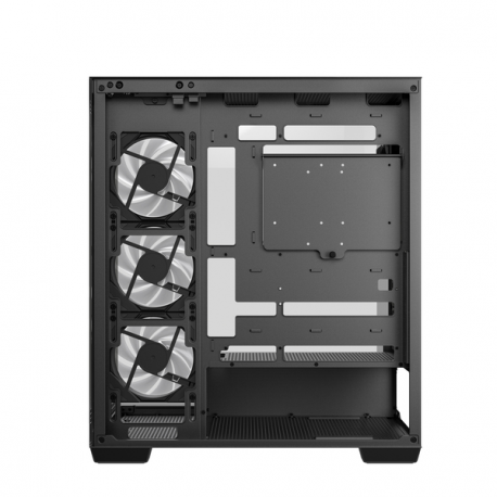 DeepCool CG580 4F - Tower - ATX - windowed side panel (tempered glass) - no power supply (ATX  /  PS / 2) - black - USB / Audio - 11