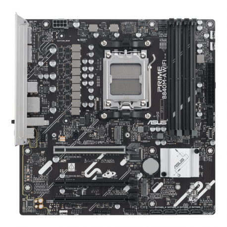 ASUS PRIME B840M-A WIFI - Motherboard - micro ATX - Socket AM5 - AMD B840 Chipset - USB-C 3.2 Gen 1, USB 3.2 Gen 1 - 2.5 Gigabit LAN, Bluetooth, Wi-Fi 6E - onboard graphics (CPU required) - HD Audio (8-channel) - 8