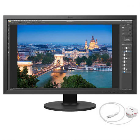 EIZO ColorEdge CS2731 - LED monitor - 27" - 2560 x 1440 WQHD @ 61 Hz - IPS - 350 cd / m² - 1000:1 - 10 ms - DisplayPort, HDMI, DVI-D, USB-C - black - 1