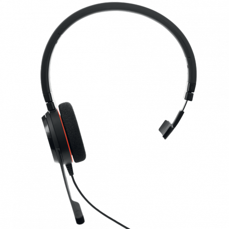 Jabra Evolve 20 UC mono - Headset - on-ear - wired - USB-C, USB-A - noise isolating - Alcatel-Lucent Certified, Avaya Certified, Certified for Microsoft Teams, Cisco Certified, Unify Certified - 1