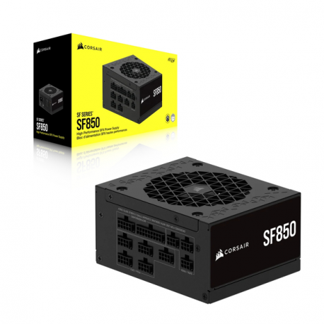 CORSAIR SF Series SF850 - Power supply (internal) - ATX12V 3.1/ EPS12V - 80 PLUS Platinum - AC 100-240 V - 850 Watt - Europe - 9