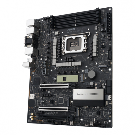 ASUS PRO WS Z890-ACE SE - Motherboard - ATX - LGA1851 Socket - Z890 Chipset - USB-C 3.2 Gen 2x2, USB 3.2 Gen 2, USB4, USB 3.2 Gen 1 - 10 Gigabit LAN, 2.5 Gigabit LAN, Gigabit LAN - onboard graphics (CPU required) - HD Audio (8-channel) - 8