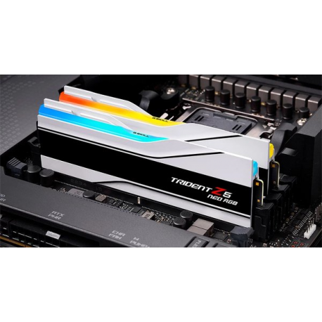 G.Skill Trident Z5 Neo RGB - DDR5 - kit - 32 GB: 2 x 16 GB - DIMM 288-pin - 6000 MT / s  /  PC5-48000 - CL30 - 1.35 V - unbuffered - non-ECC - white - 1