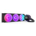 NZXT Kraken Elite 360 RGB - Processor liquid cooling system - with LCD display  - Radiator Size:  360 mm - (for: LGA1851, LGA1700, LGA1200, LGA115x Socket, AM4, AM5) - copper - 120 mm - matte black