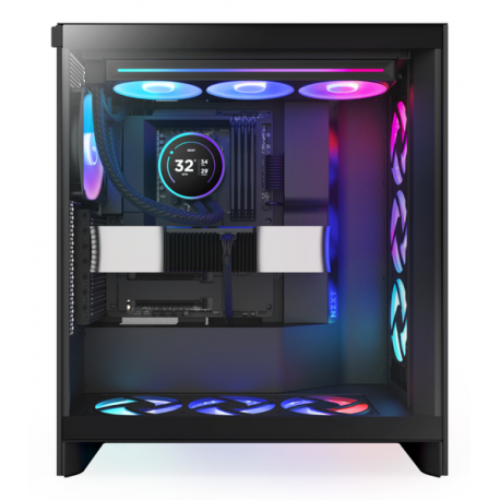 NZXT Kraken Elite 360 RGB - Processor liquid cooling system - with LCD display  - Radiator Size:  360 mm - (for: LGA1851, LGA1700, LGA1200, LGA115x Socket, AM4, AM5) - copper - 120 mm - matte black - 5