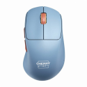 CHERRY Xtrfy M64 - Mouse - ergonomic - 5 buttons - wireless - 2.4 GHz - USB wireless receiver - blue