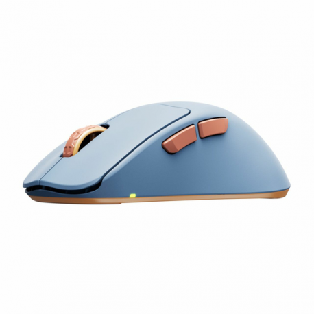 CHERRY Xtrfy M64 - Mouse - ergonomic - 5 buttons - wireless - 2.4 GHz - USB wireless receiver - blue - 5