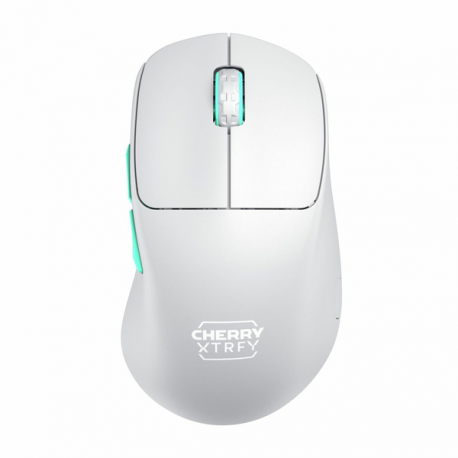 CHERRY Xtrfy M64 - Mouse - ergonomic - optical - 5 buttons - wireless - 2.4 GHz - USB wireless receiver - black - 0