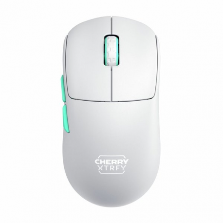 CHERRY Xtrfy M68 - Mouse - optical - 5 buttons - wireless - 2.4 GHz - USB wireless receiver - white - 0