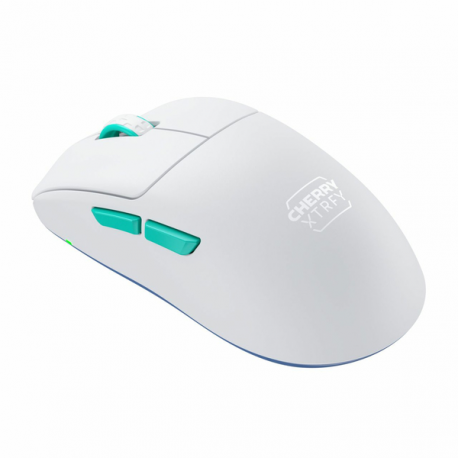 CHERRY Xtrfy M68 - Mouse - optical - 5 buttons - wireless - 2.4 GHz - USB wireless receiver - white - 7