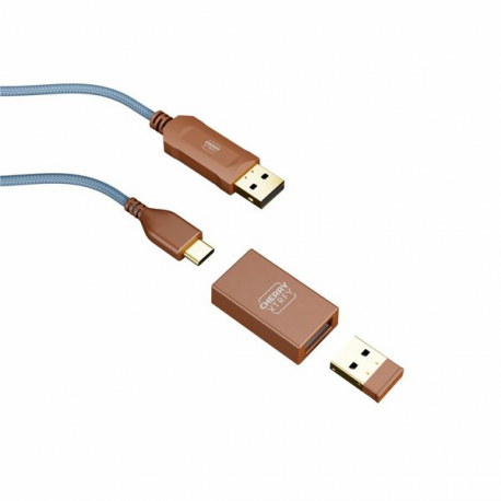 CHERRY Xtrfy M68 - Mouse - optical - 5 buttons - wireless - 2.4 GHz - USB wireless receiver - blue - 5