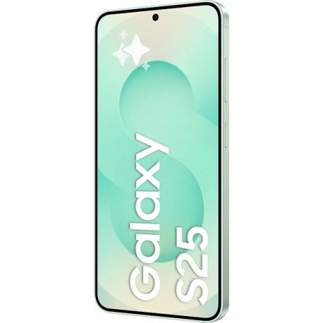 Samsung Galaxy S25 - 5G smartphone - dual-SIM - RAM 12 GB / Internal Memory 256 GB - OLED display - 6.2" - 2340 x 1080 pixels (120 Hz) - 3x rear cameras 50 MP, 12 MP, 10 MP - front camera 12 MP - mint - 3