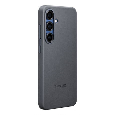 Samsung EF-VS931 - Back cover for mobile phone - faux leather - black - for Galaxy S25 - 6