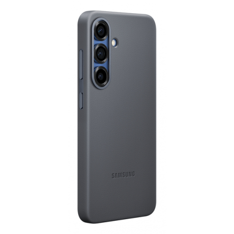 Samsung EF-VS931 - Back cover for mobile phone - faux leather - black - for Galaxy S25 - 13